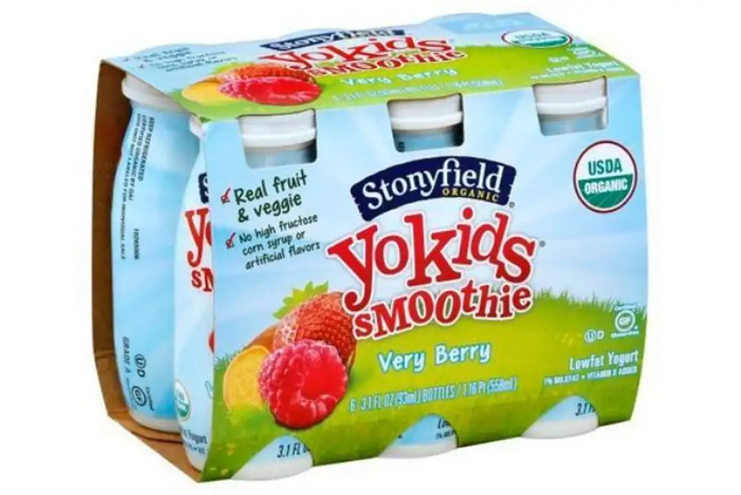 Order Stonyfield Farm Organic Kids Smoothies, Lowfat Yogurt, Very Berry - 6 Each food online from Holiday farms store, Roslyn Heights on bringmethat.com