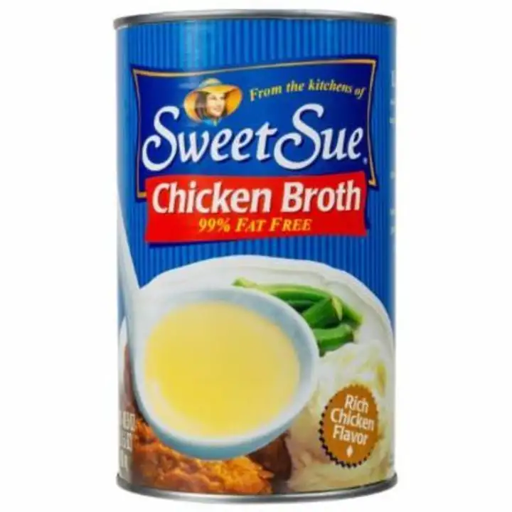 Order Sweet Sue Chicken Broth - 49.5 Ounces food online from Fligner Market store, Lorain on bringmethat.com