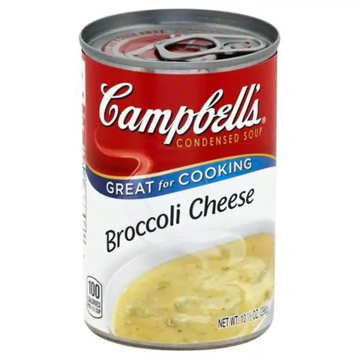 Order Campbells Soup, Condensed, Broccoli Cheese - 10.5 Ounces food online from Holiday farms store, Roslyn Heights on bringmethat.com
