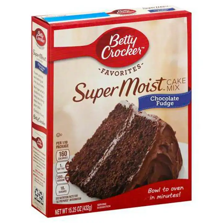 Order Betty Crocker Favorites Cake Mix, Super Moist, Chocolate Fudge - 15.25 Ounces food online from Holiday farms store, Roslyn Heights on bringmethat.com