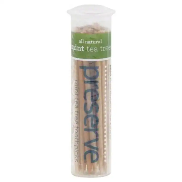 Order Preserve Flavored Toothpicks, Mint Tea Tree - 35 Count food online from Whole Foods Co-Op Denfeld store, Duluth on bringmethat.com