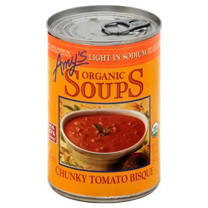 Order Amys Soups, Organic, Chunky Tomato Bisque - 14.5 Ounces food online from Novato Harvest Market store, Novato on bringmethat.com
