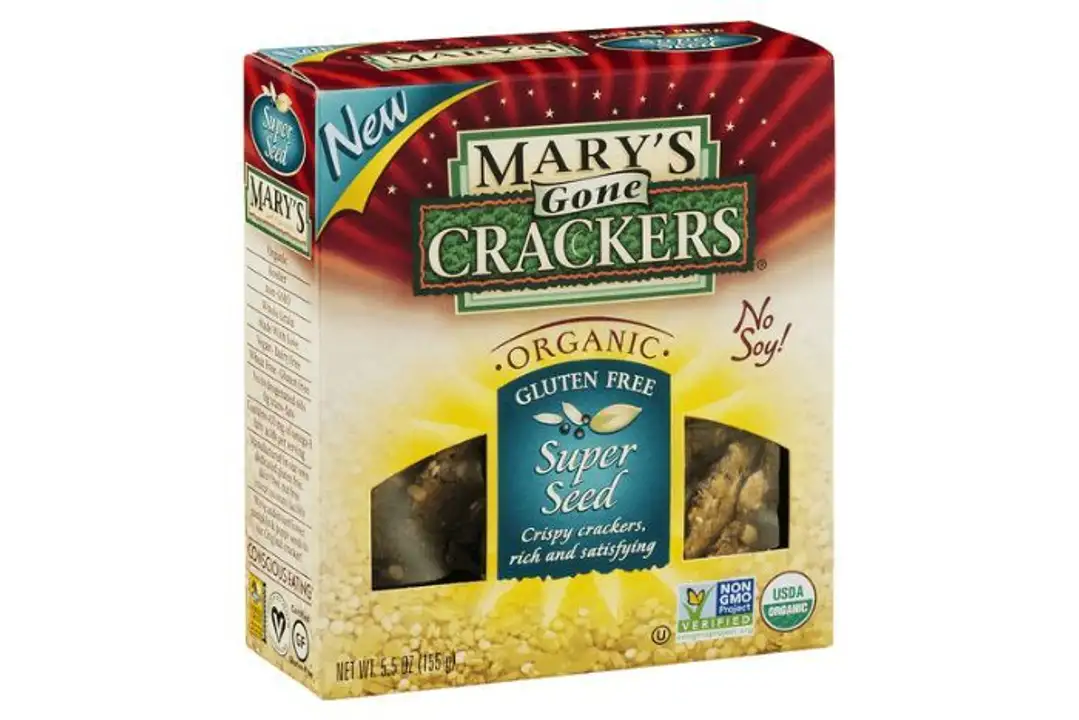 Order Marys Gone Crackers Crackers, Organic, Super Seed, Classic - 5.5 Ounces food online from Holiday farms store, Roslyn Heights on bringmethat.com