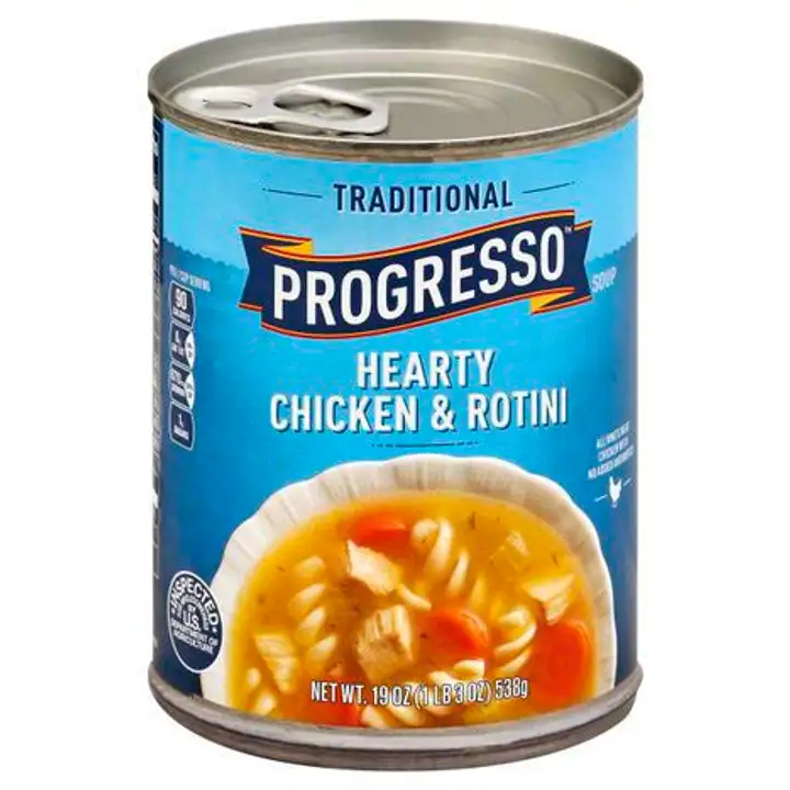 Order Progresso Traditional Soup, Hearty Chicken & Rotini - 19 Ounces food online from Novato Harvest Market store, Novato on bringmethat.com