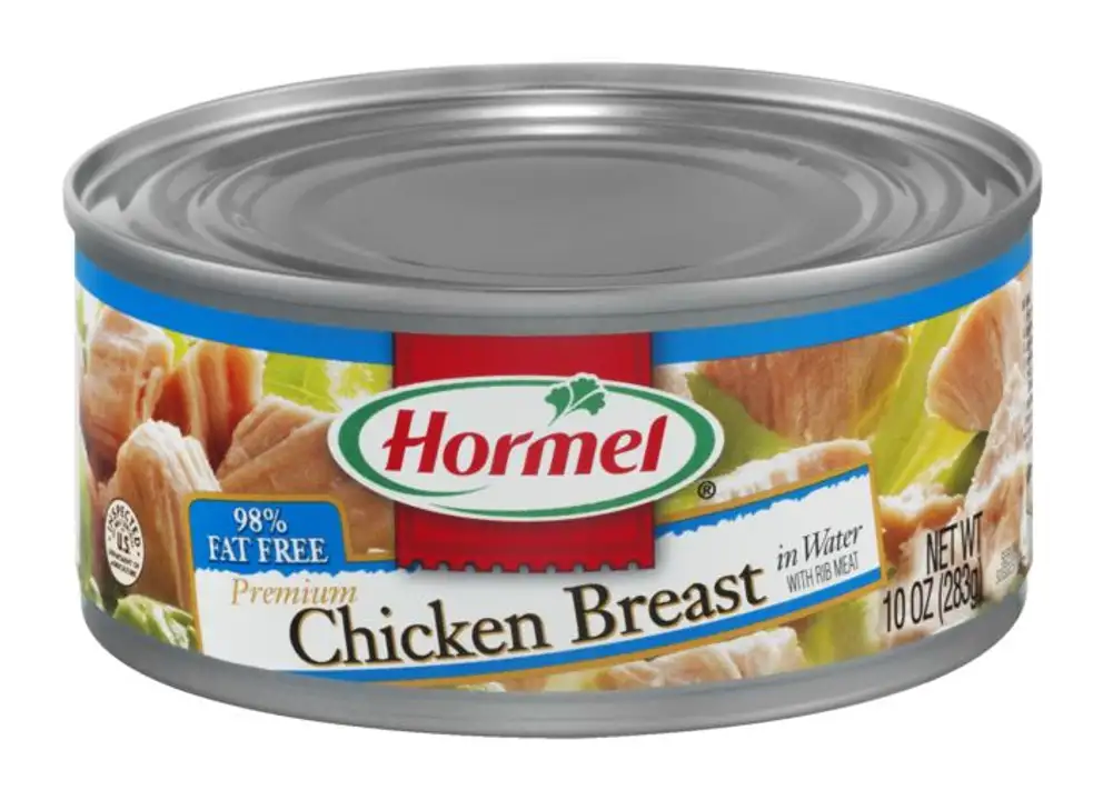 Order Hormel Chicken Breast, Premium, in Water - 12.5 Ounces food online from Fligner Market store, Lorain on bringmethat.com