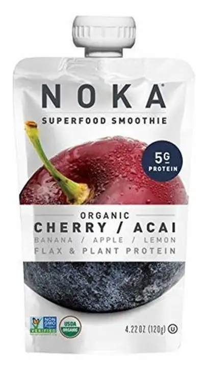 Order Noka Superfood Smoothie, Organic, Cherry/Acai - 4.22 Ounces food online from Whole Foods Co-Op Denfeld store, Duluth on bringmethat.com