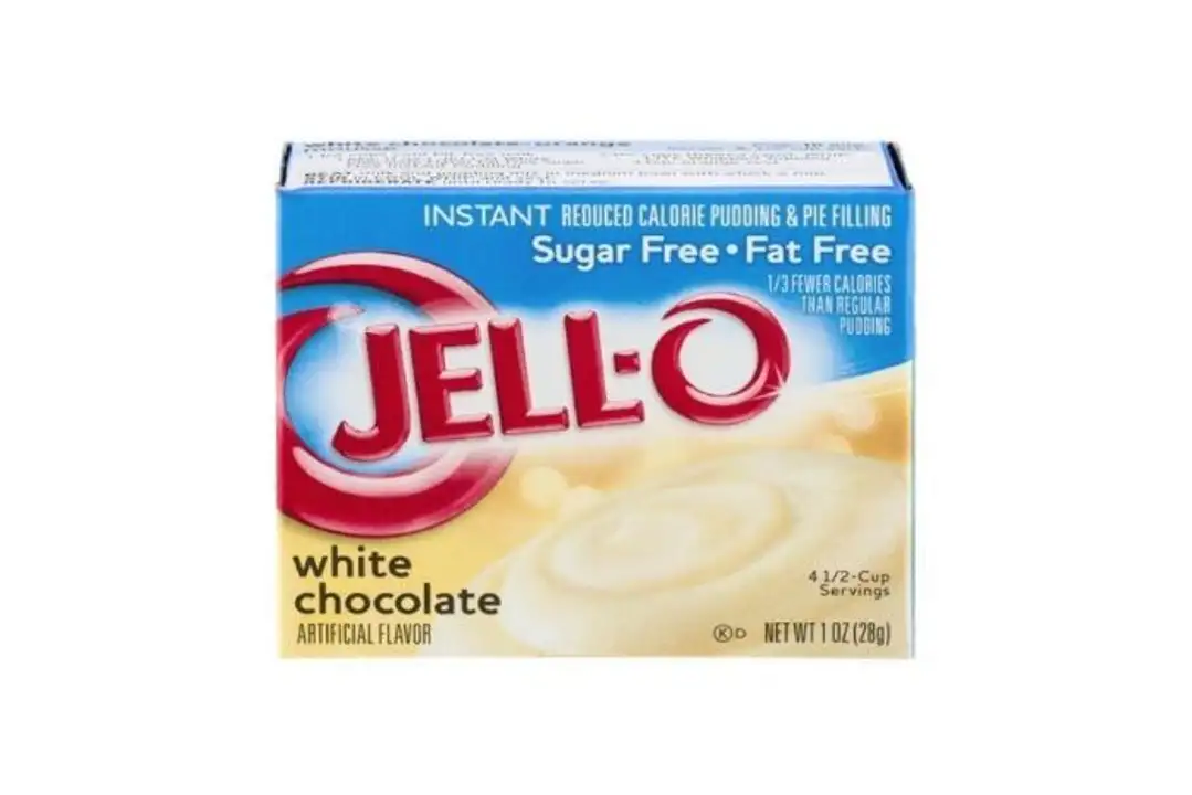 Order Jell O Pudding & Pie Filling, Instant, Sugar Free, White Chocolate - 1 Ounce food online from Holiday farms store, Roslyn Heights on bringmethat.com