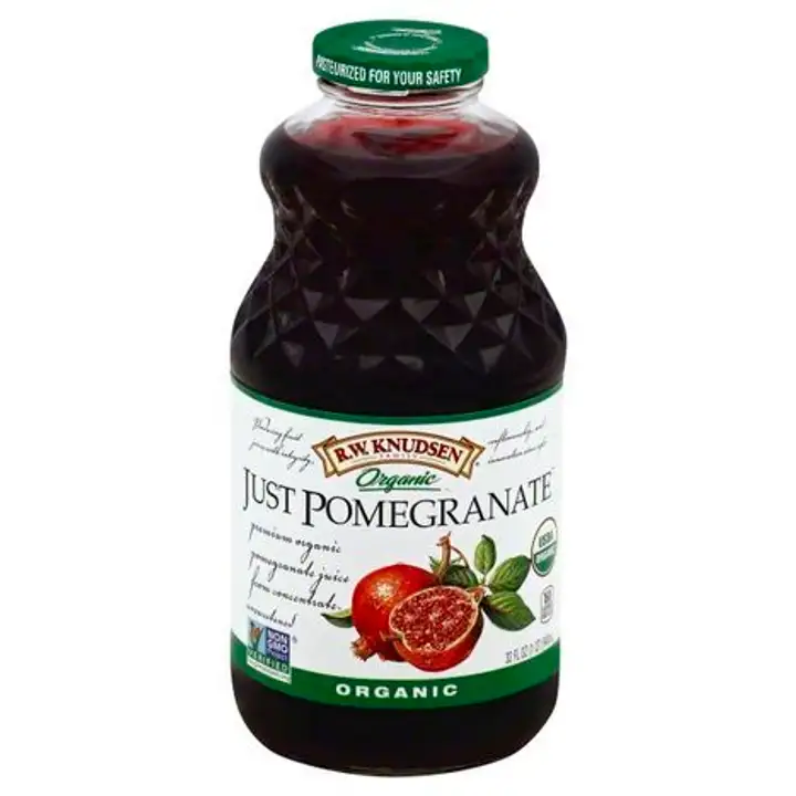 Order RW Knudsen Organic Juice, Just Pomegranate - 32 Ounces food online from Whole Foods Co-Op Denfeld store, Duluth on bringmethat.com