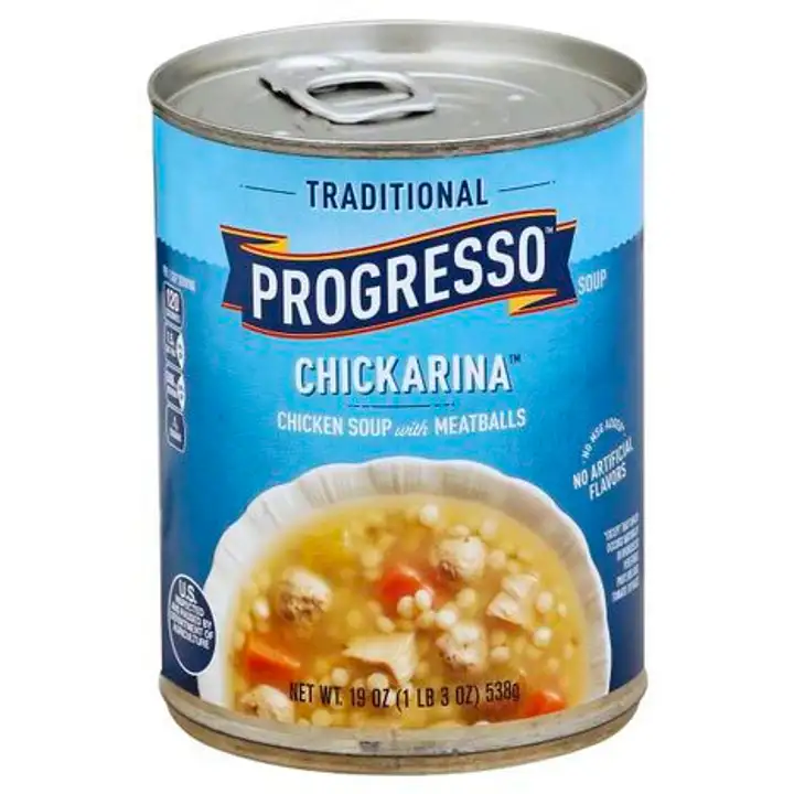 Order Progresso Traditional Soup, Chickarina - 19 Ounces food online from Holiday farms store, Roslyn Heights on bringmethat.com