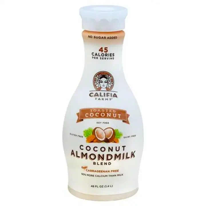 Order Califia Farms Coconut Almondmilk Blend, Toasted Coconut - 48 Ounces food online from Holiday farms store, Roslyn Heights on bringmethat.com