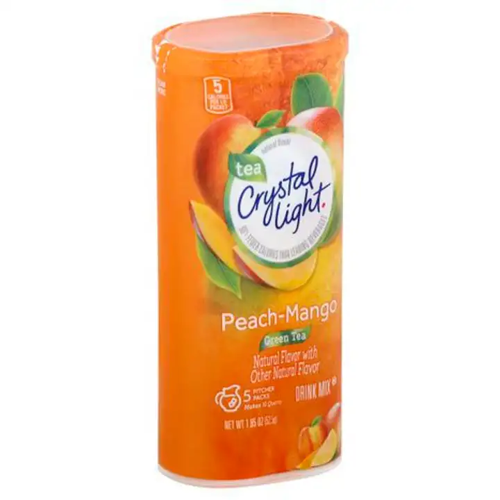 Order Crystal Light Tea Drink Mix, Peach-Mango Green Tea, Pitcher Packs - 1.85 Ounces food online from Holiday farms store, Roslyn Heights on bringmethat.com