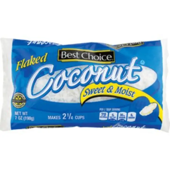 Order Best Choice Flaked Coconut - 12 Ounces food online from Fligner Market store, Lorain on bringmethat.com