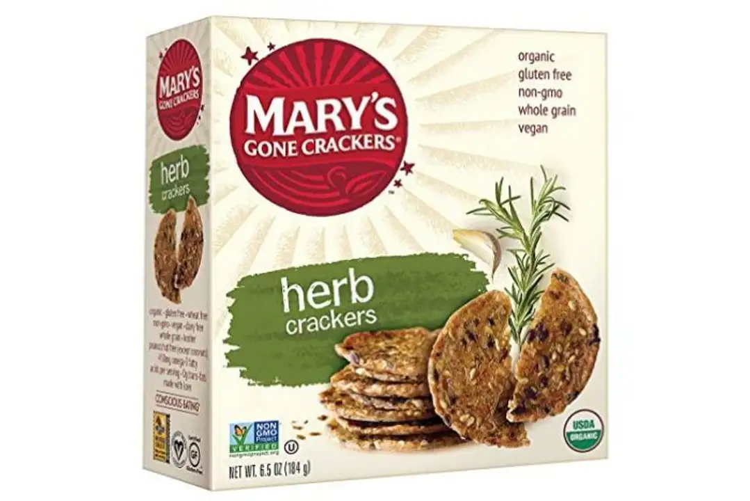 Order Marys Gone Crackers Crackers, Organic, Herb - 6.5 Ounces food online from Novato Harvest Market store, Novato on bringmethat.com