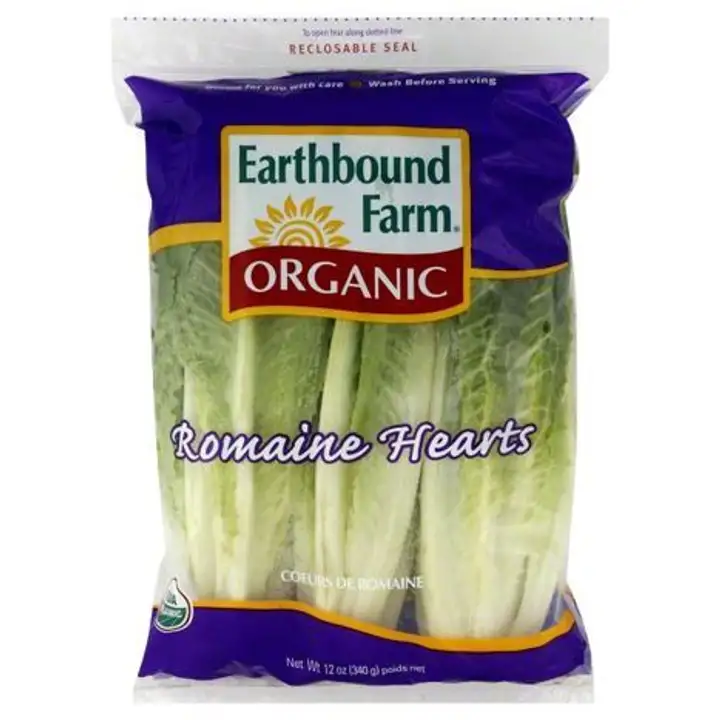 Order Earthbound Farms Organic Romaine Hearts - 12 Ounces food online from Holiday farms store, Roslyn Heights on bringmethat.com