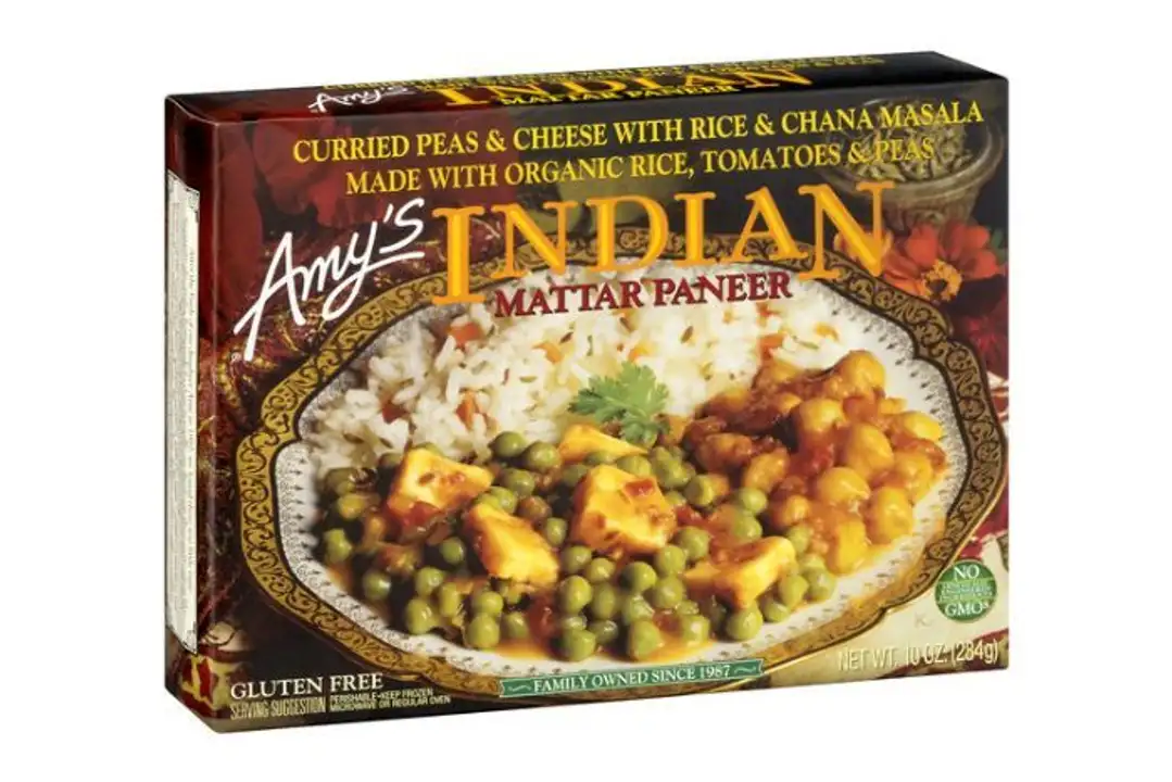 Order Amys Indian Mattar Paneer - 10 Ounces food online from Novato Harvest Market store, Novato on bringmethat.com