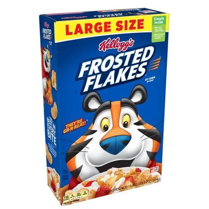 Order Kellogg's Frosted Flakes Original Breakfast Cereal - 19.2 Ounces food online from Fligner Market store, Lorain on bringmethat.com
