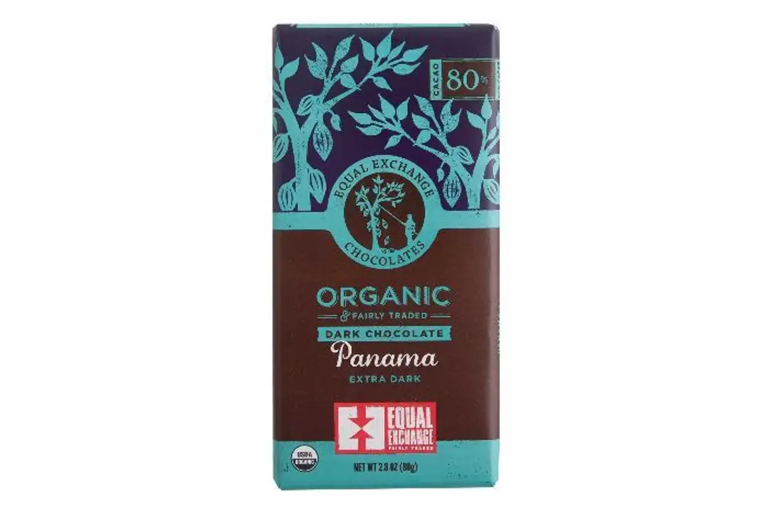 Order Equal Exchange Organic Extra Dark Chocolate 80% Panama - 2.8 Ounces food online from Whole Foods Co-Op Denfeld store, Duluth on bringmethat.com