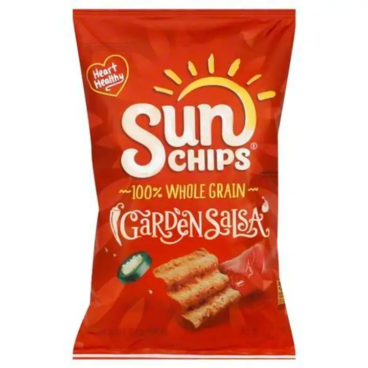 Order Sun Chips Whole Grain Snacks, Flavored, Garden Salsa - 7 Ounces food online from Holiday farms store, Roslyn Heights on bringmethat.com