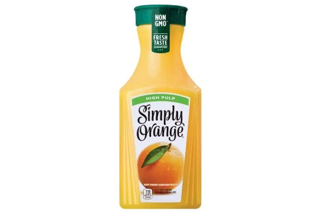 Order Simply Orange Orange Juice, High Pulp - 52 Ounces food online from Fligner Market store, Lorain on bringmethat.com