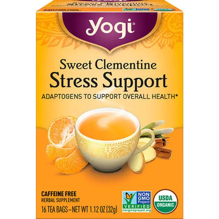 Order Yogi Tea, Sweet Clementine, Caffeine Free, Bags - 16 Bags food online from Whole Foods Co-Op Denfeld store, Duluth on bringmethat.com