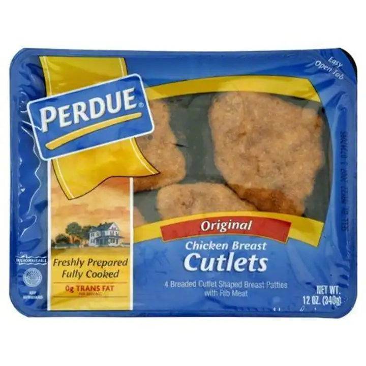 Order Perdue Chicken Breast Cutlets, Original - 14 Ounces food online from Meats Supreme store, Brooklyn on bringmethat.com