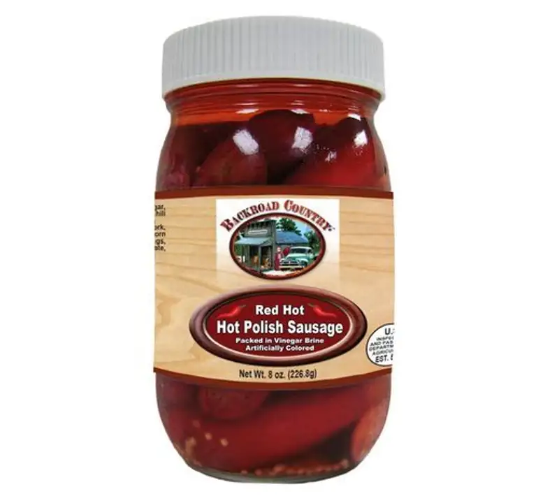 Order Backroad Country Red Hot Polish Sausage food online from Fligner Market store, Lorain on bringmethat.com