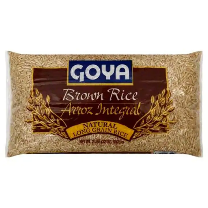 Order Goya Brown Rice, Natural, Long Grain - 28 Ounces food online from Fligner Market store, Lorain on bringmethat.com