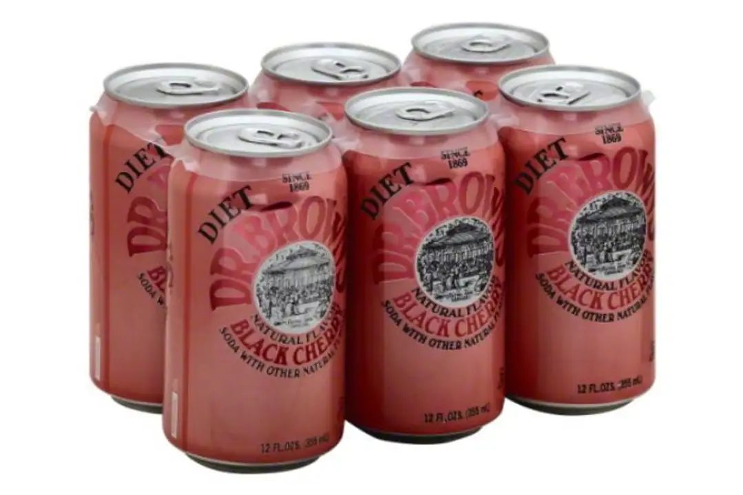 Order Dr Browns Soda, Black Cherry, Diet, Caffeine Free - 6 Pack (12 Fluid Ounces Each) food online from Holiday farms store, Roslyn Heights on bringmethat.com
