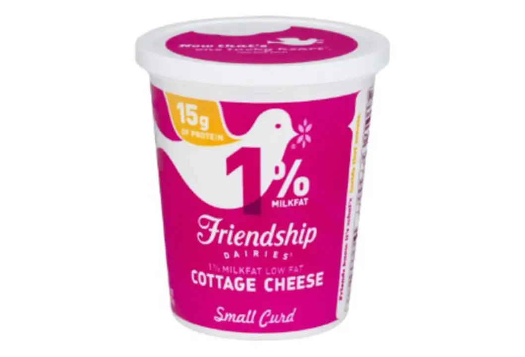Order Friendship Cottage Cheese, 1% Milkfat, Small Curd - 16 Ounces food online from Meats Supreme store, Brooklyn on bringmethat.com
