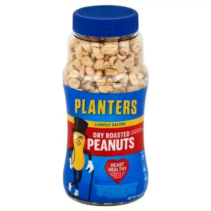 Order Planters Peanuts, Dry Roasted, Lightly Salted - 16 Ounces food online from Holiday farms store, Roslyn Heights on bringmethat.com
