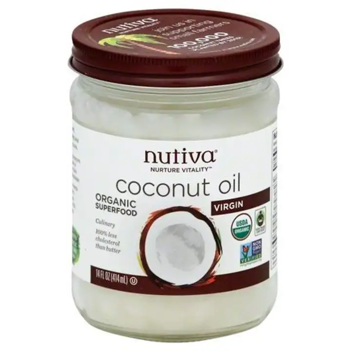 Order Nutiva Coconut Oil, Virgin - 14 Ounces food online from Whole Foods Co-Op Denfeld store, Duluth on bringmethat.com