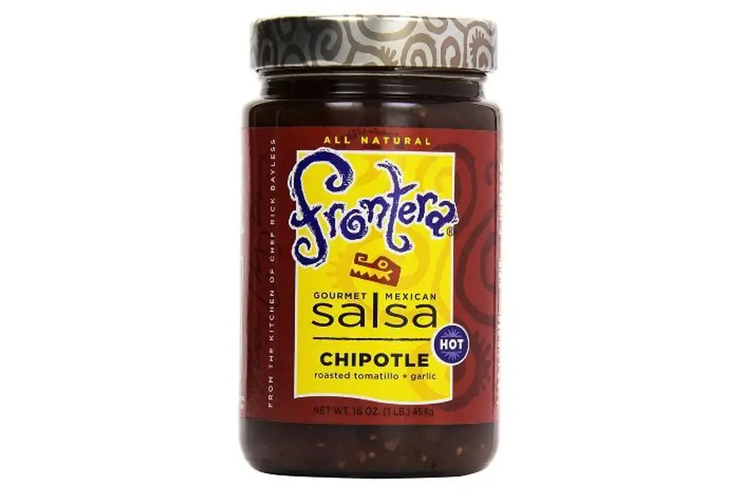 Order Frontera Salsa, Chipotle Roasted Tomatillo + Garlic, Hot - 16 Ounces food online from Whole Foods Co-Op Denfeld store, Duluth on bringmethat.com