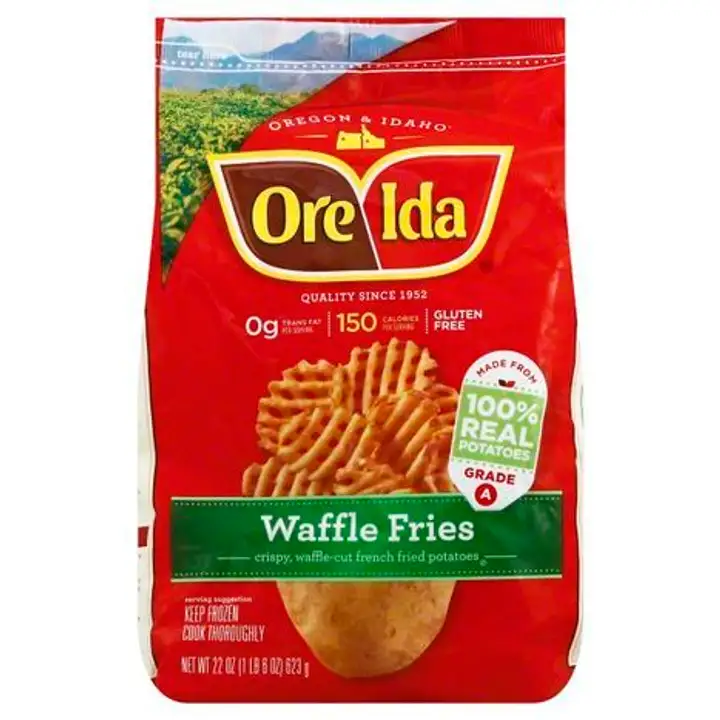 Order Ore Ida Waffle Fries - 22 Ounces food online from Holiday farms store, Roslyn Heights on bringmethat.com