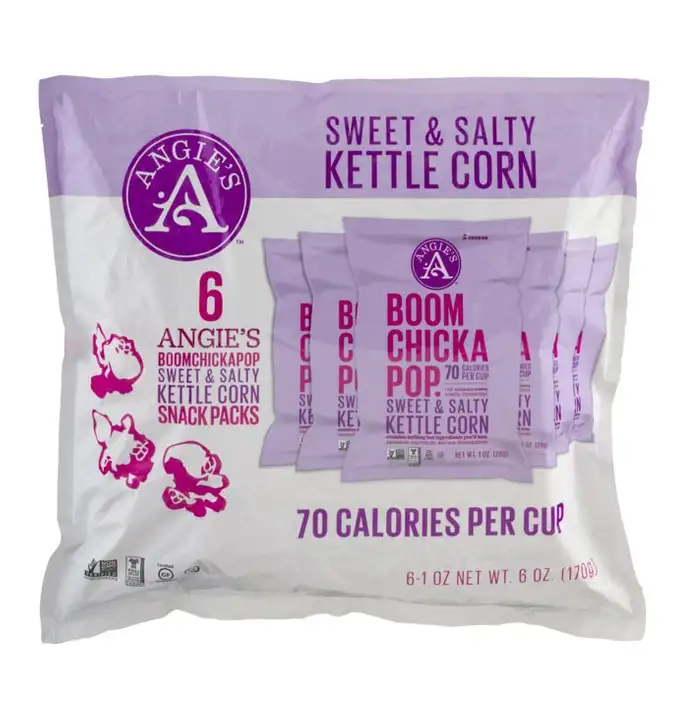 Order Angies Boom Chicka Pop Kettle Corn, Sweet & Salty, 6 Snack Packs - 6 Each food online from Holiday farms store, Roslyn Heights on bringmethat.com