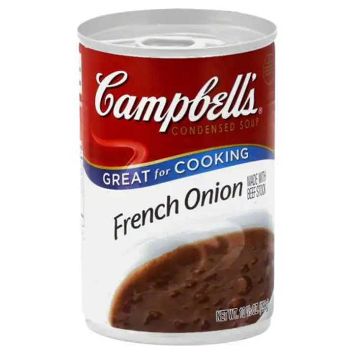 Order Campbells Soup, Condensed, French Onion - 10.5 Ounces food online from Fligner Market store, Lorain on bringmethat.com