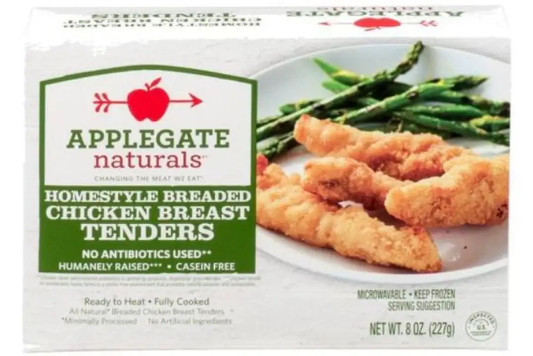 Order Applegate Naturals Chicken Breast Tenders, Breaded, Homestyle - 8 Ounces food online from Holiday farms store, Roslyn Heights on bringmethat.com