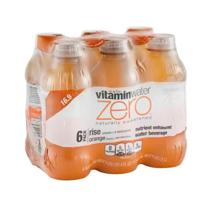 Order Vitaminwater Zero Water Beverage, Nutrient Enhanced, Rise, Orange - 6 Count food online from Holiday farms store, Roslyn Heights on bringmethat.com