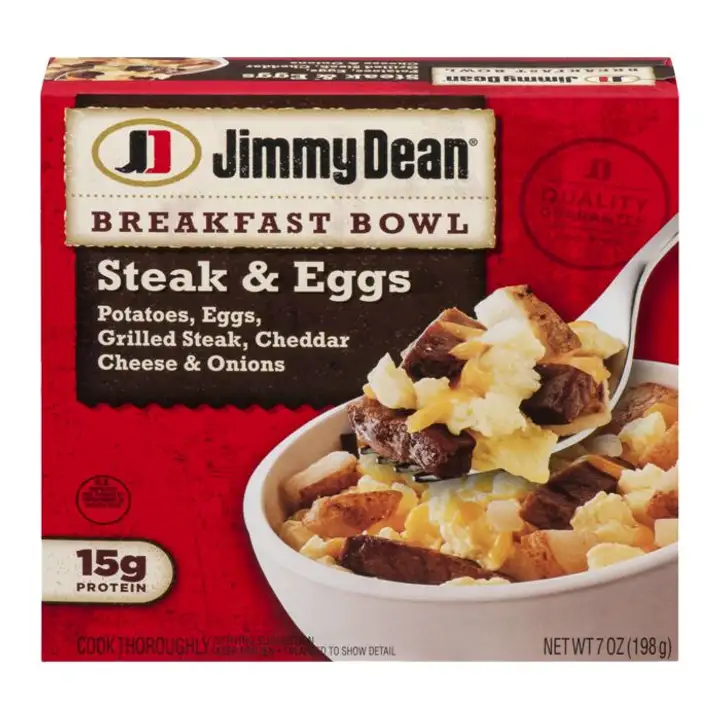 Order Jimmy Dean Breakfast Bowl, Steak & Eggs - 7 Ounces food online from Fligner Market store, Lorain on bringmethat.com