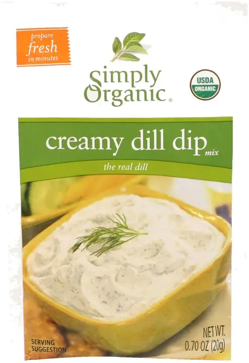 Order Simply Organic Dip Mix, Creamy Dill - 0.7 Ounces food online from Whole Foods Co-Op Denfeld store, Duluth on bringmethat.com