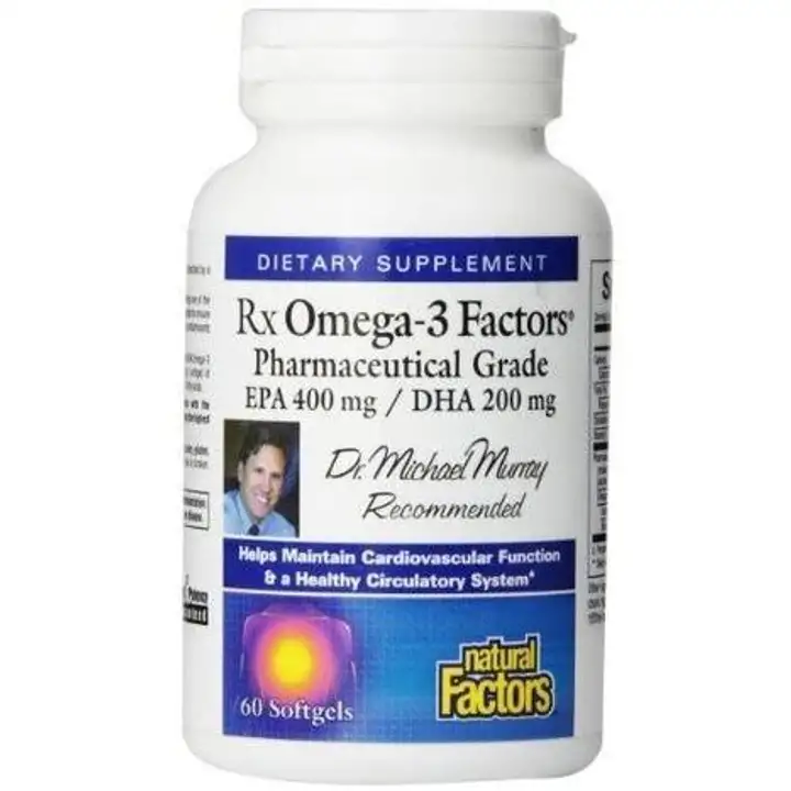 Order Natural Factors Rx Omega-3 EPA 400mg DHA 200mg Supports Cardiovascular Health Capsules - 60 Count food online from Whole Foods Co-Op Denfeld store, Duluth on bringmethat.com