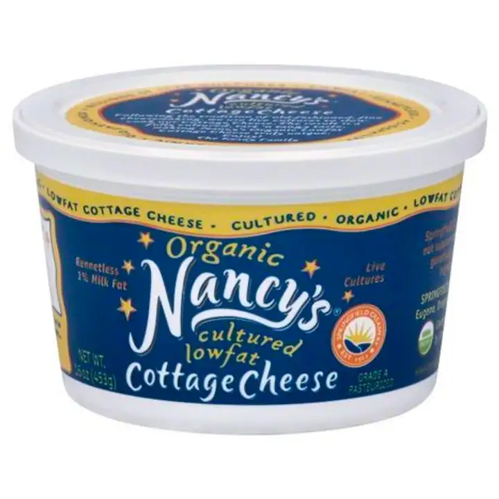 Order Nancys Cottage Cheese, Organic, Cultured, 2% Milk Fat, Lowfat - 16 Ounces food online from Whole Foods Co-Op Denfeld store, Duluth on bringmethat.com