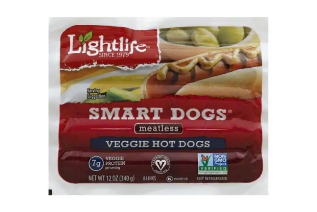 Order Lightlife Smart Dogs Veggie Hot Dogs, Meatless - 12 Ounces food online from Novato Harvest Market store, Novato on bringmethat.com