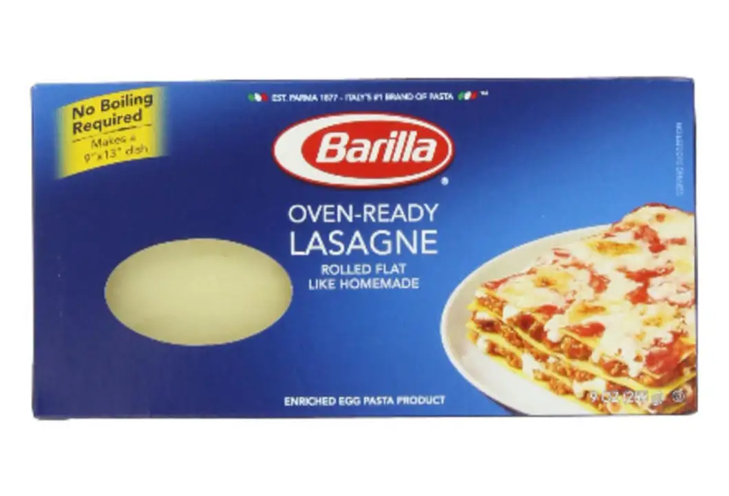 Order Barilla Lasagne, Oven-Ready - 9 Ounces food online from Fligner Market store, Lorain on bringmethat.com