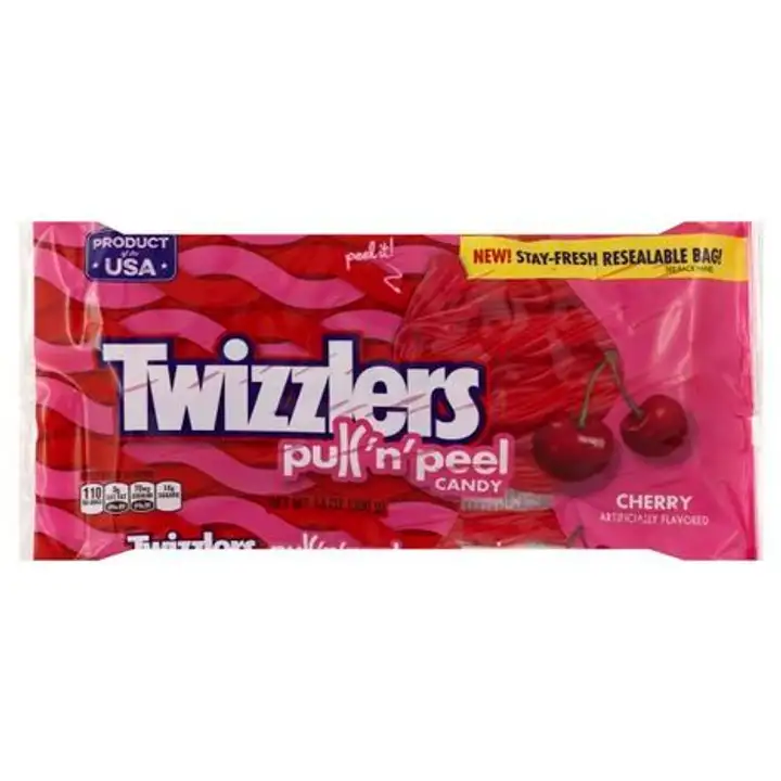 Order Twizzlers Pull 'n' Peel Candy, Cherry - 14 Ounces food online from Holiday farms store, Roslyn Heights on bringmethat.com