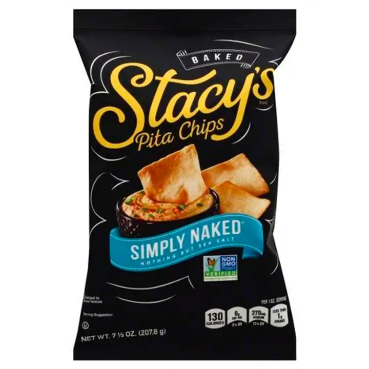 Order Stacys Baked Pita Chips, Simply Naked - 7.33 Ounces food online from Whole Foods Co-Op Denfeld store, Duluth on bringmethat.com