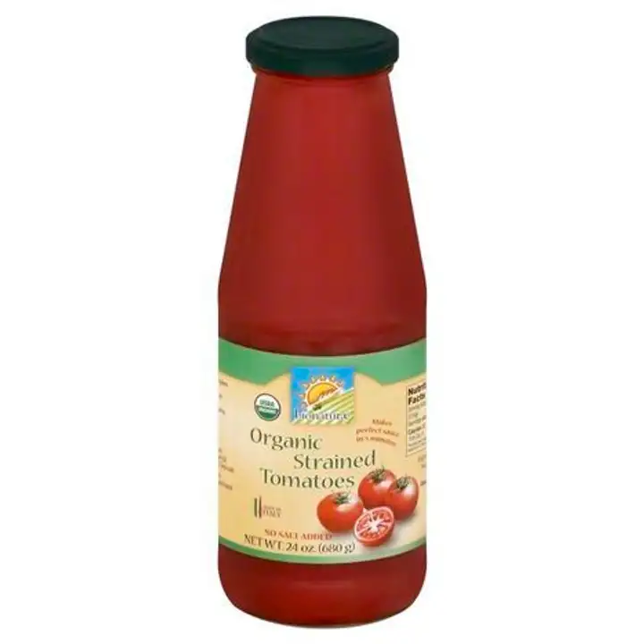 Order Bionaturae Tomatoes, Organic, Strained - 24 Ounces food online from Novato Harvest Market store, Novato on bringmethat.com