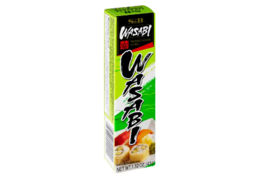Order S & B Wasabi - 1.52 Ounces food online from Novato Harvest Market store, Novato on bringmethat.com