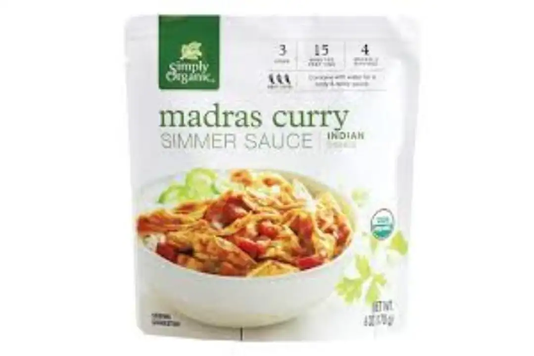 Order Simply Organic Madras Curry Simmer Sauce - 6 Ounces food online from Whole Foods Co-Op Denfeld store, Duluth on bringmethat.com