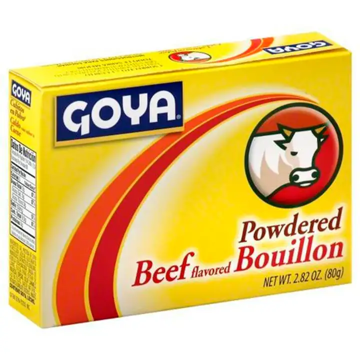 Order Goya Bouillon, Powdered, Beef Flavored - 2.82 Ounces food online from Fligner Market store, Lorain on bringmethat.com