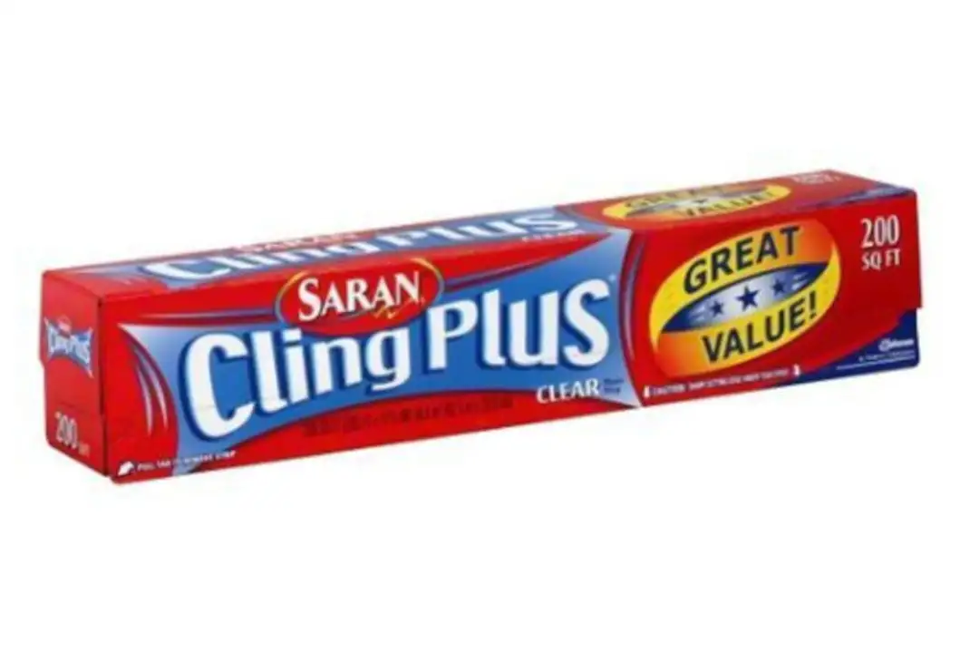 Order Saran Cling Plus Plastic Wrap, Clear, 200 Sq Ft - 1 Each food online from Holiday farms store, Roslyn Heights on bringmethat.com